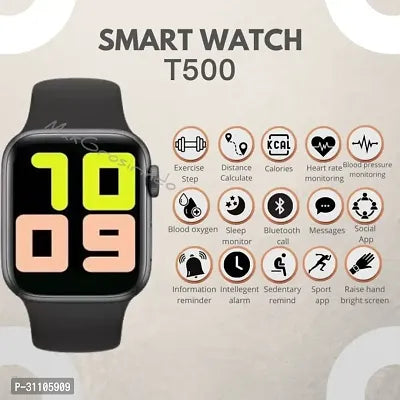 T-500 smartwatch Text Messaging, Pedometer, Heart Rate Monitor (Black) Smartwatch