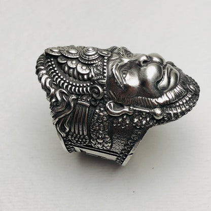 Charming Silver Hanuman Ring