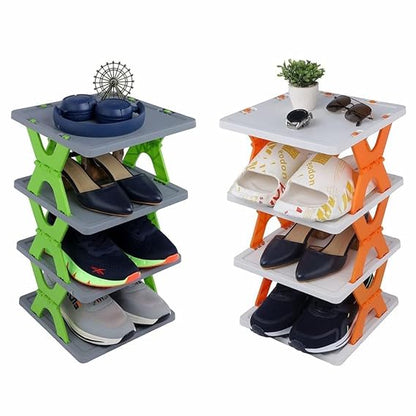 Stylish Foldable Shoe Storage Organizer for Home and Entryway, Durable Home Stand for Footwear