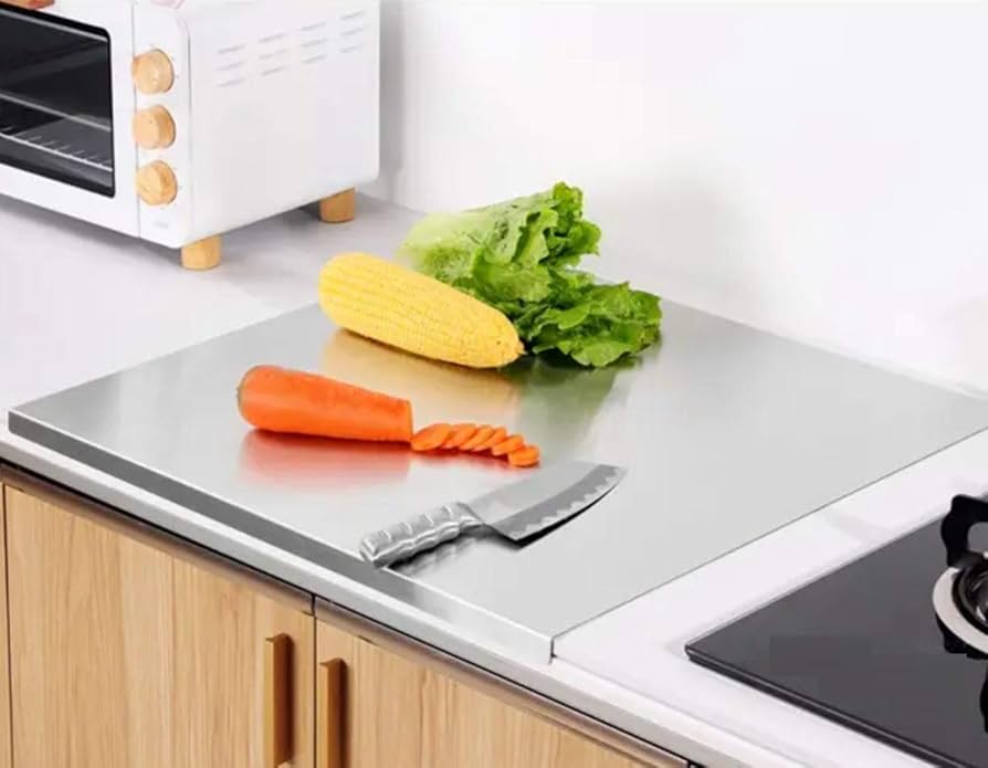 Heavy Duty Stainless Steel Chopping Board & Kitchen Countertop