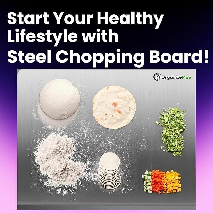 Heavy Duty Stainless Steel Chopping Board & Kitchen Countertop