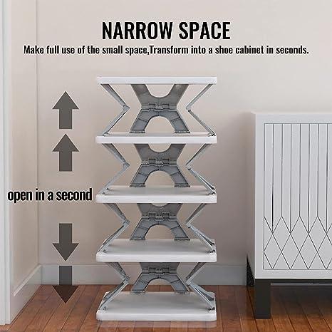 Stylish Foldable Shoe Storage Organizer for Home and Entryway, Durable Home Stand for Footwear