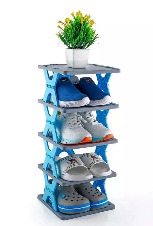 Stylish Foldable Shoe Storage Organizer for Home and Entryway, Durable Home Stand for Footwear